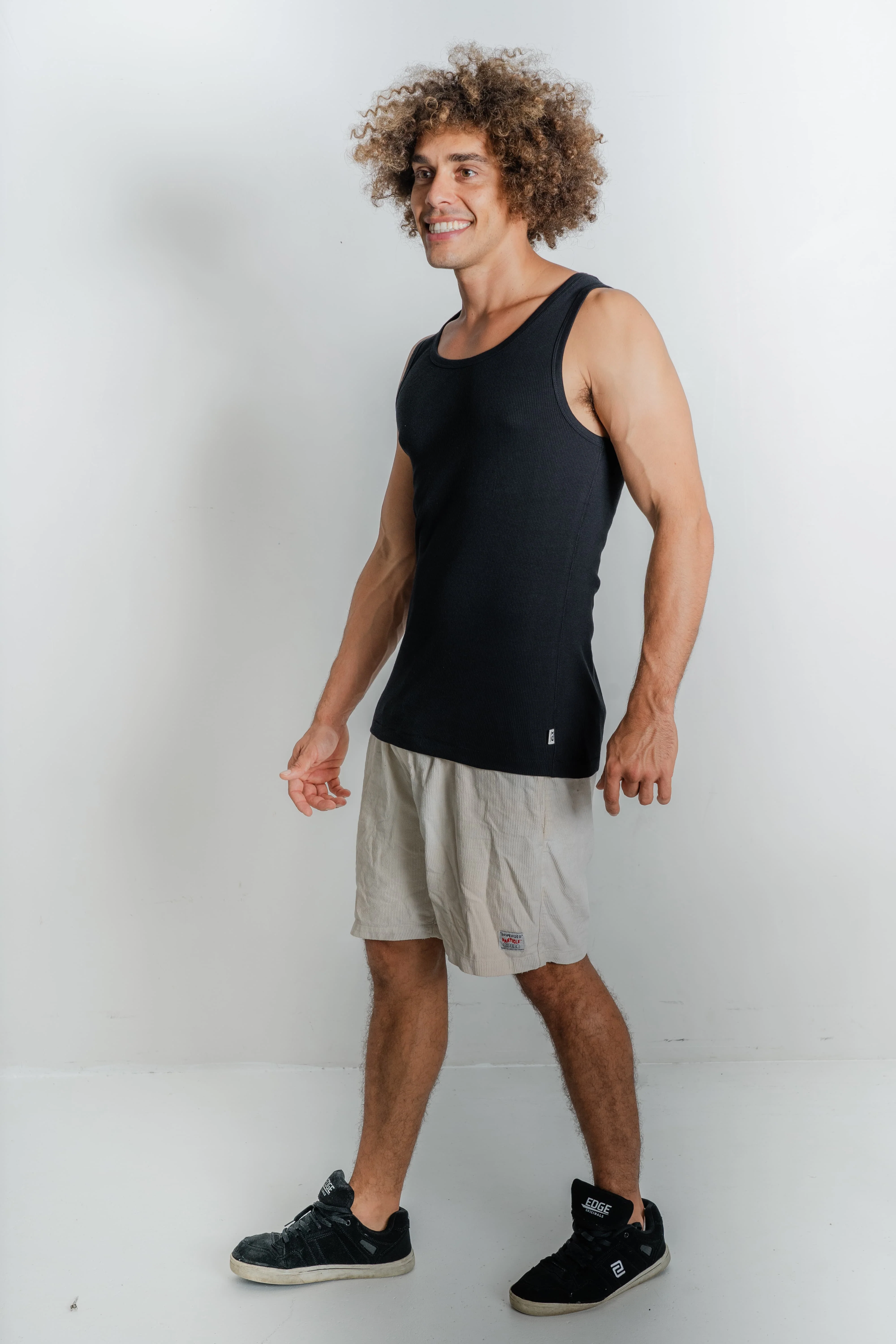 Men's Singlet | Black - Image 5